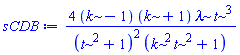 4*(k-1)*(k+1)*lambda*t^3/((t^2+1)^2*(k^2*t^2+1))