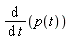 diff(p(t), t)