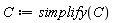 C := simplify(C)