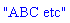 "ABC etc"