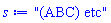 "(ABC) etc"