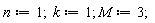 n := 1;