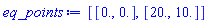 [[0., 0.], [20., 10.]]