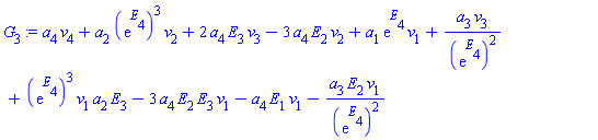 a[4]*v[4]+a[2]*(exp(E[4]))^3*v[2]+2*a[4]*E[3]*v[3]-3*a[4]*E[2]*v[2]+a[1]*exp(E[4])*v[1]+a[3]*v[3]/(exp(E[4]))^2+(exp(E[4]))^3*v[1]*a[2]*E[3]-3*a[4]*E[2]*E[3]*v[1]-a[4]*E[1]*v[1]-a[3]*E[2]*v[1]/(exp(E[4]))^2