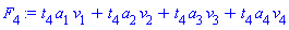 t[4]*a[1]*v[1]+t[4]*a[2]*v[2]+t[4]*a[3]*v[3]+t[4]*a[4]*v[4]