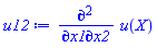 Physics:-diff(Physics:-diff(u(X), x1), x2)