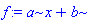 a*x+b