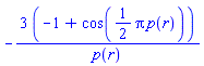 -3*(-1+cos((1/2)*Pi*p(r)))/p(r)