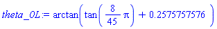 arctan(tan((8/45)*Pi)+.2575757576)