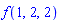 f(1, 2, 2)