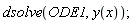 dsolve(ODE1, y(x))