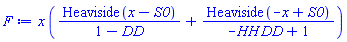 x*(Heaviside(x-S0)/(1-DD)+Heaviside(-x+S0)/(-DD*HH+1))