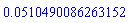 HFloat(0.05104900862631522)