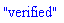 "verified"
