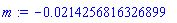 HFloat(-0.021425681632689854)