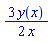 (3/2)*y(x)/x