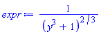 1/(y^3+1)^(2/3)