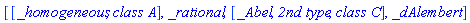 [[_homogeneous, `class A`], _rational, [_Abel, `2nd type`, `class C`], _dAlembert]