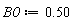 B0 := .50