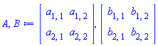 Matrix(%id = 18446744078180630886), Matrix(%id = 18446744078180631006)