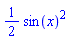 (1/2)*sin(x)^2