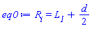 R__i = L__1+(1/2)*d