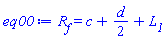 R__f = c+(1/2)*d+L__1
