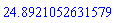 HFloat(24.892105263157895)