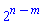 2^(n-m)