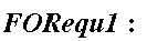 FORequ1: