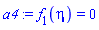 f[1](eta) = 0