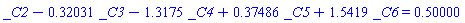 _C2-.32031*_C3-1.3175*_C4+.37486*_C5+1.5419*_C6 = .50000