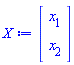 Vector(2, {(1) = x[1], (2) = x[2]})