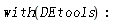 with(DEtools)