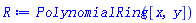 PolynomialRing([x, y])