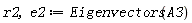 r2, e2 := Eigenvectors(A3)
