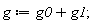 g := g0+g1