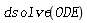 dsolve(ODE)