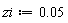 zi := 0.5e-1