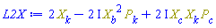 2*X[k]-(2*I)*Physics:-`*`(Physics:-`^`(X[b], 2), P[k])+(2*I)*Physics:-`*`(X[c], X[k], P[c])