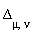 Delta[mu, nu]