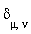 delta[mu, nu]