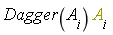 Dagger(A[i])*A[i]