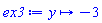 proc (y) options operator, arrow, function_assign; -3 end proc