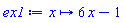 proc (x) options operator, arrow, function_assign; 6*x-1 end proc