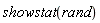 showstat(rand)