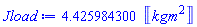 4.425984300*Units:-Unit(kg*m^2)