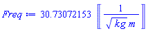 30.73072153*Units:-Unit(1/(kg^(1/2)*m))