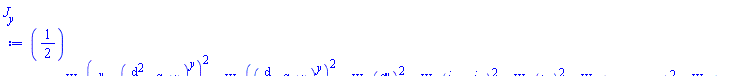 (1/2)[W__y1(a[c]^y-(diff(diff(S[1](t), t), t))^y)^2+W__y2((diff(S[1](t), t))^y)^2+W__y3(S[1]^y)^2+W__y4(`#mscripts(mi("&phi;",fontstyle = "normal"),mi("c"),none(),none(),mo("&period;"),none(),none())`-`#mscripts(mi("&phi;",fontstyle = "normal"),mi("S"),none(),none(),mo("&period;"),none(),none())`)^2+W__y5(phi__S)^2+W__y6(p__y1-p__y10)^2+W__y7(p__y2-p__y20)^2+W__y8(p__y3-p__y30)^2+W__y9(p__y4-p__y40)^2]
