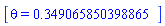 [theta = .349065850398865]